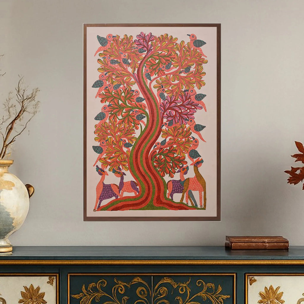 Gond - Tree of Life and Animals