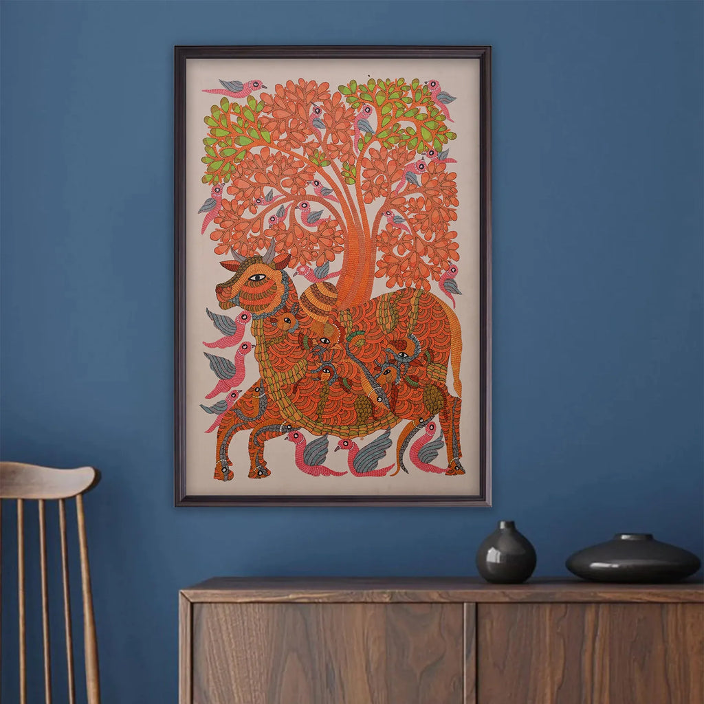 Gond - Tree of Life and the Cow