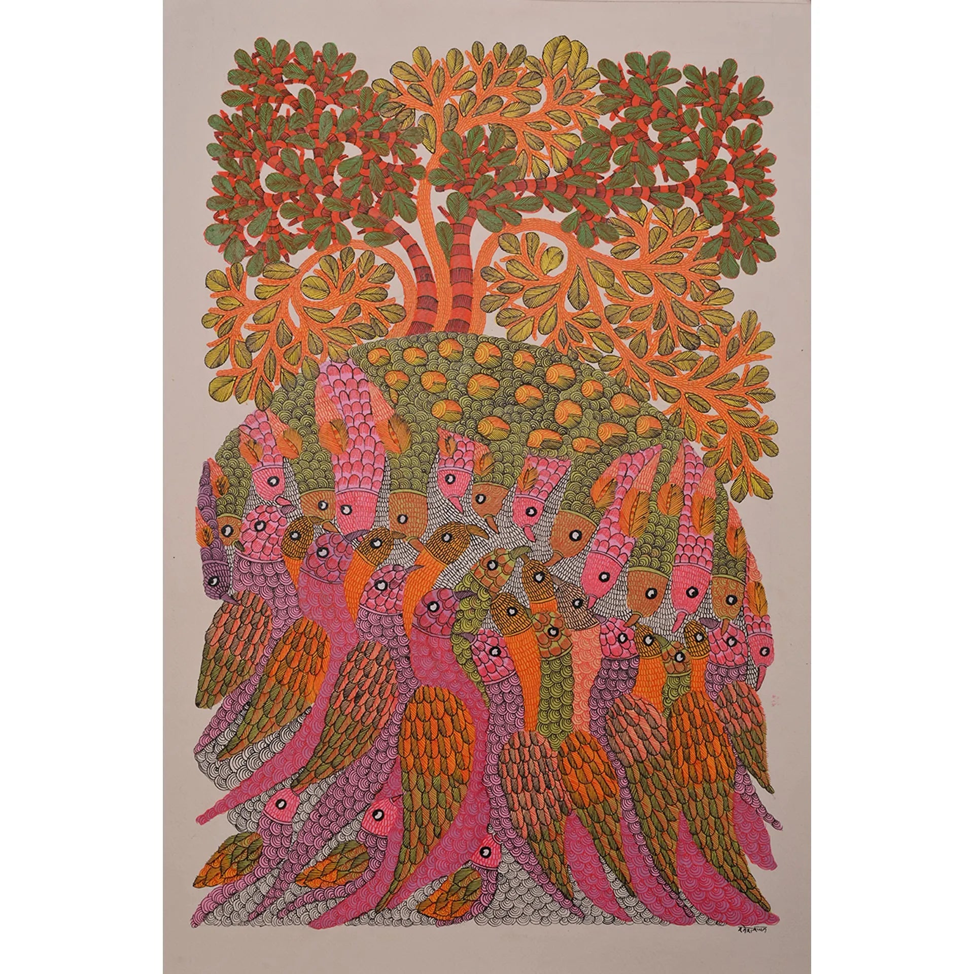 Gond - Peacock Family