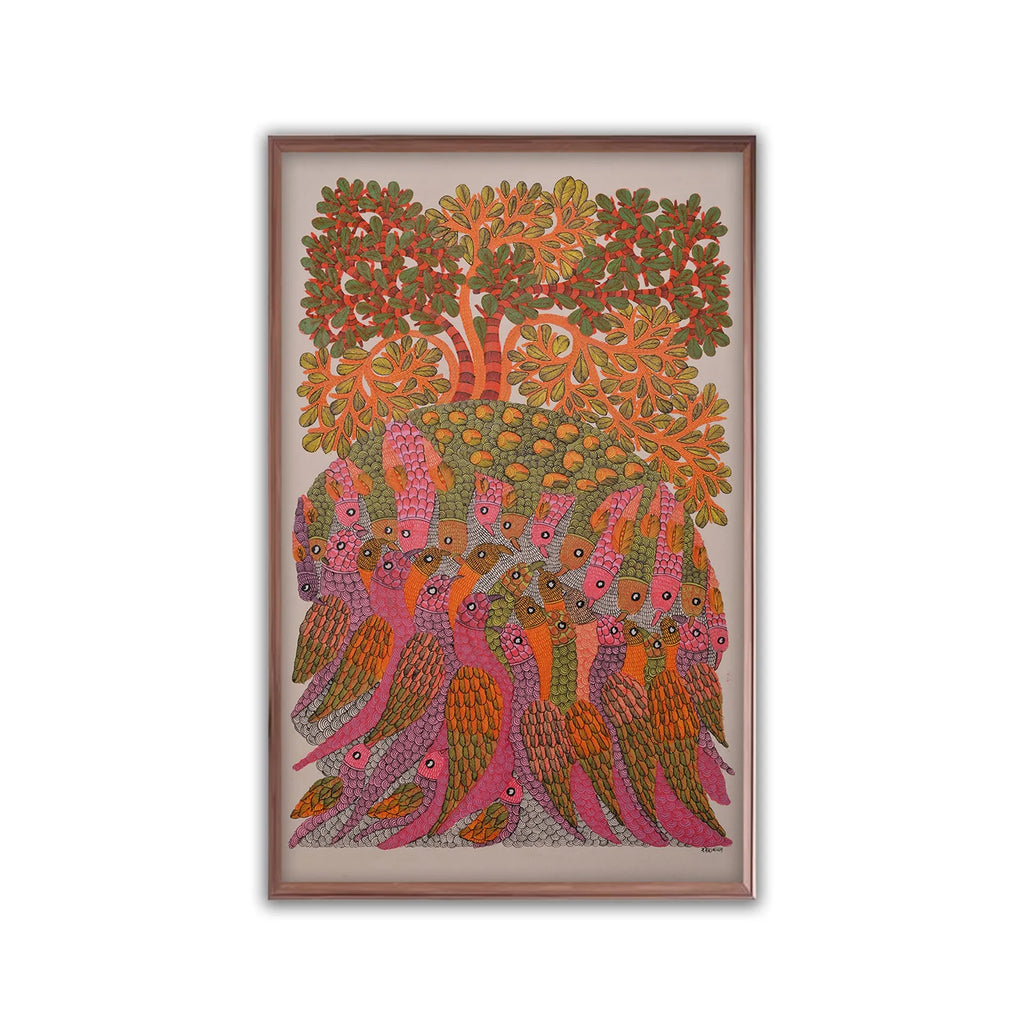 Gond - Peacock Family