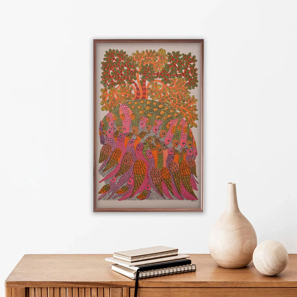 Gond - Peacock Family