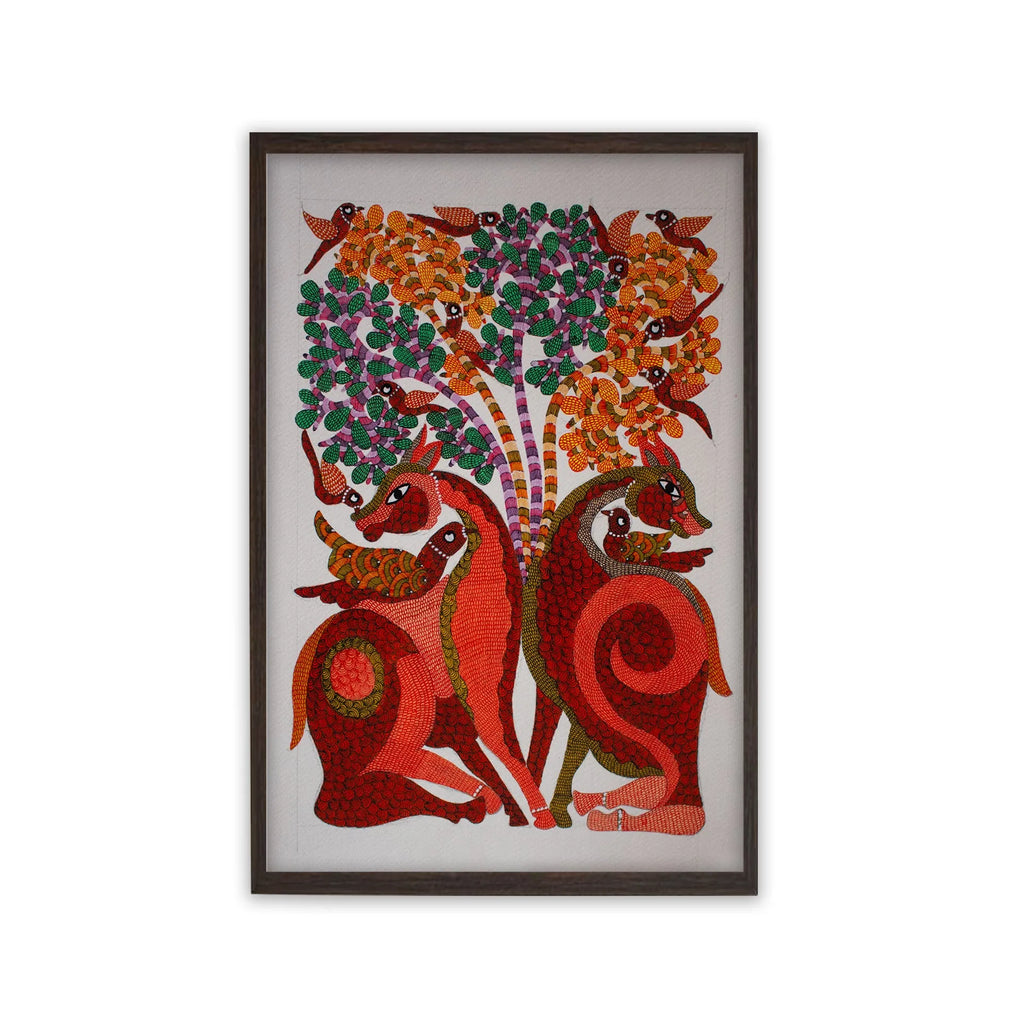 Gond - The Playing Birds and Deers