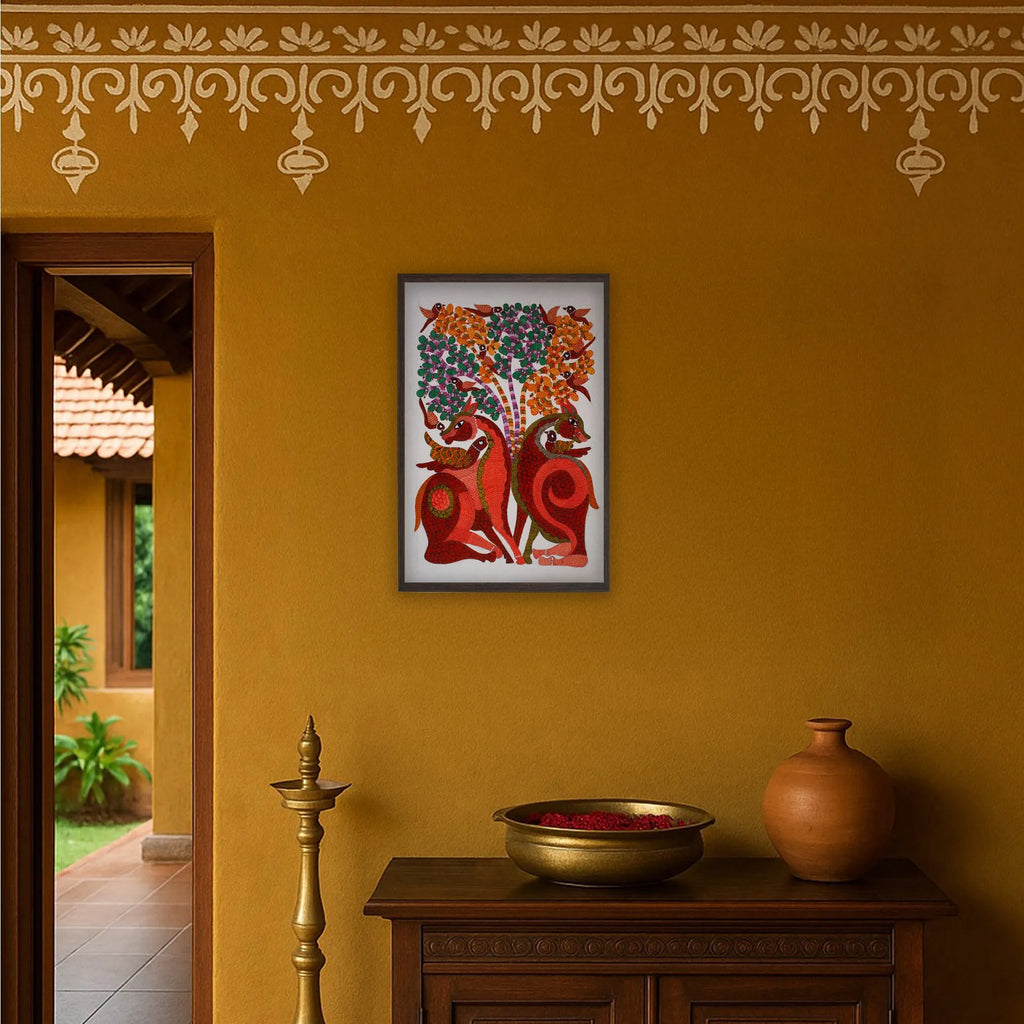 Gond - The Playing Birds and Deers