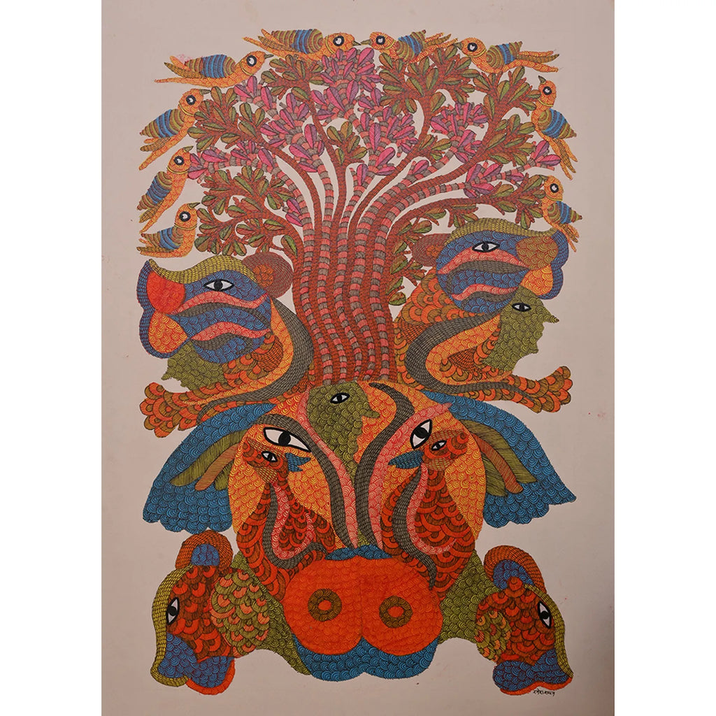 Gond - Baghwana and Tree of Life