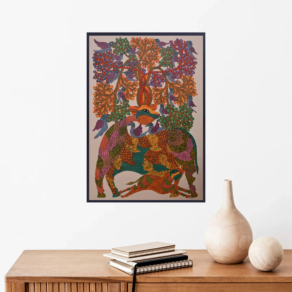 Gond - Tree of Life and Deer