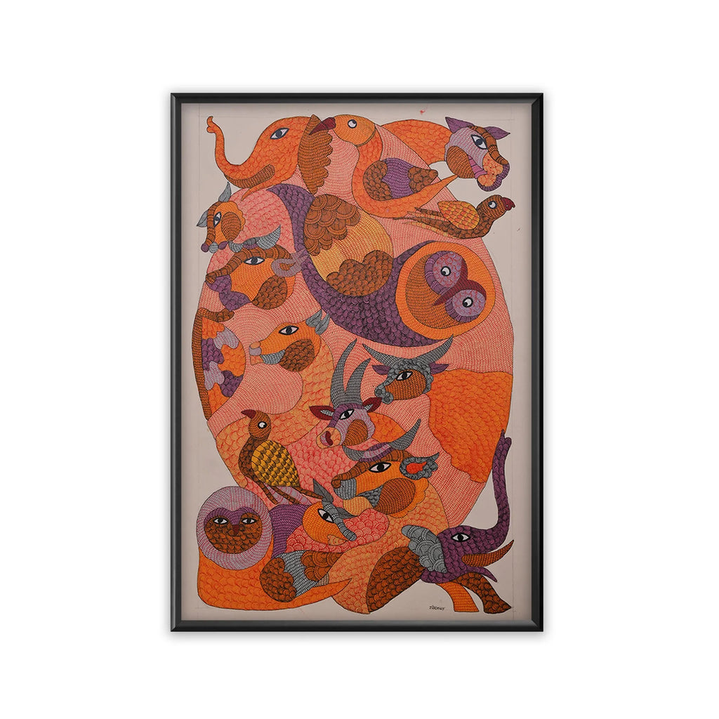 Gond - Elephant and Others