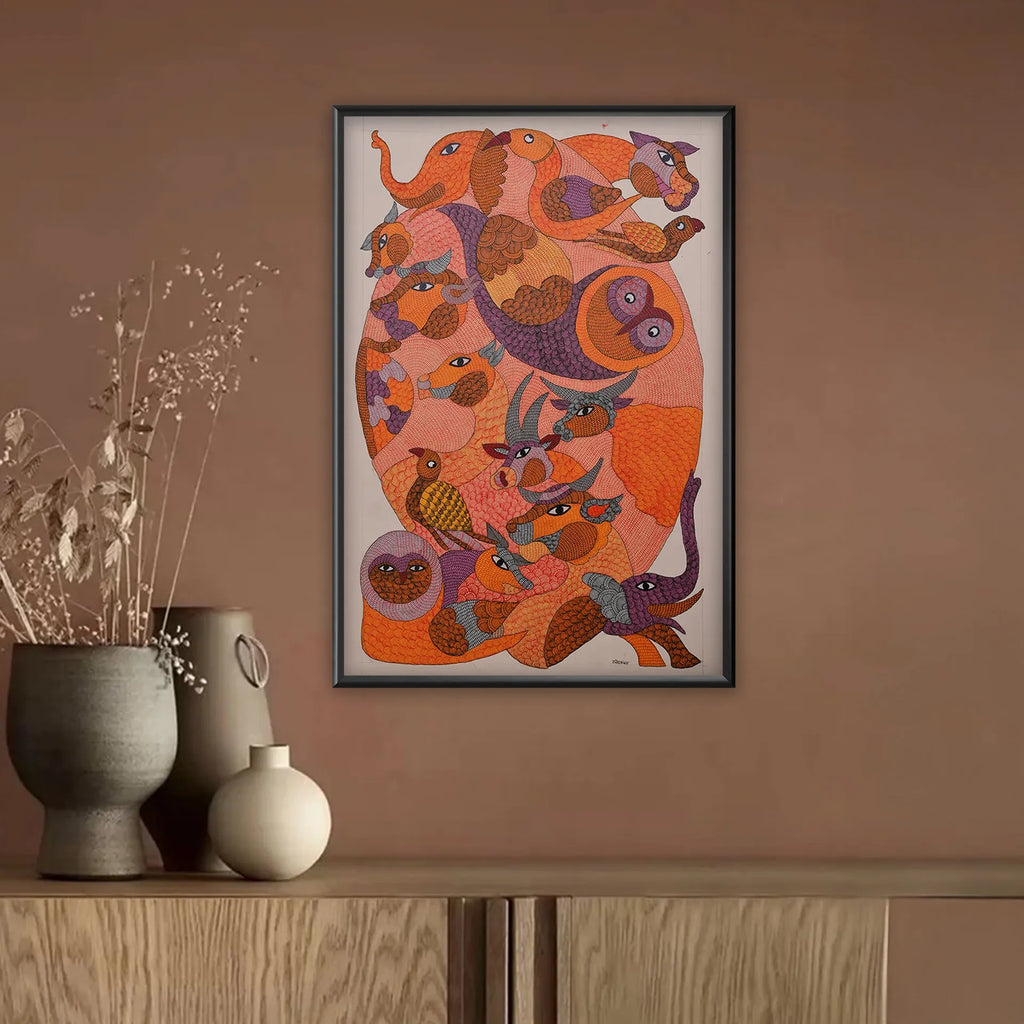 Gond - Elephant and Others