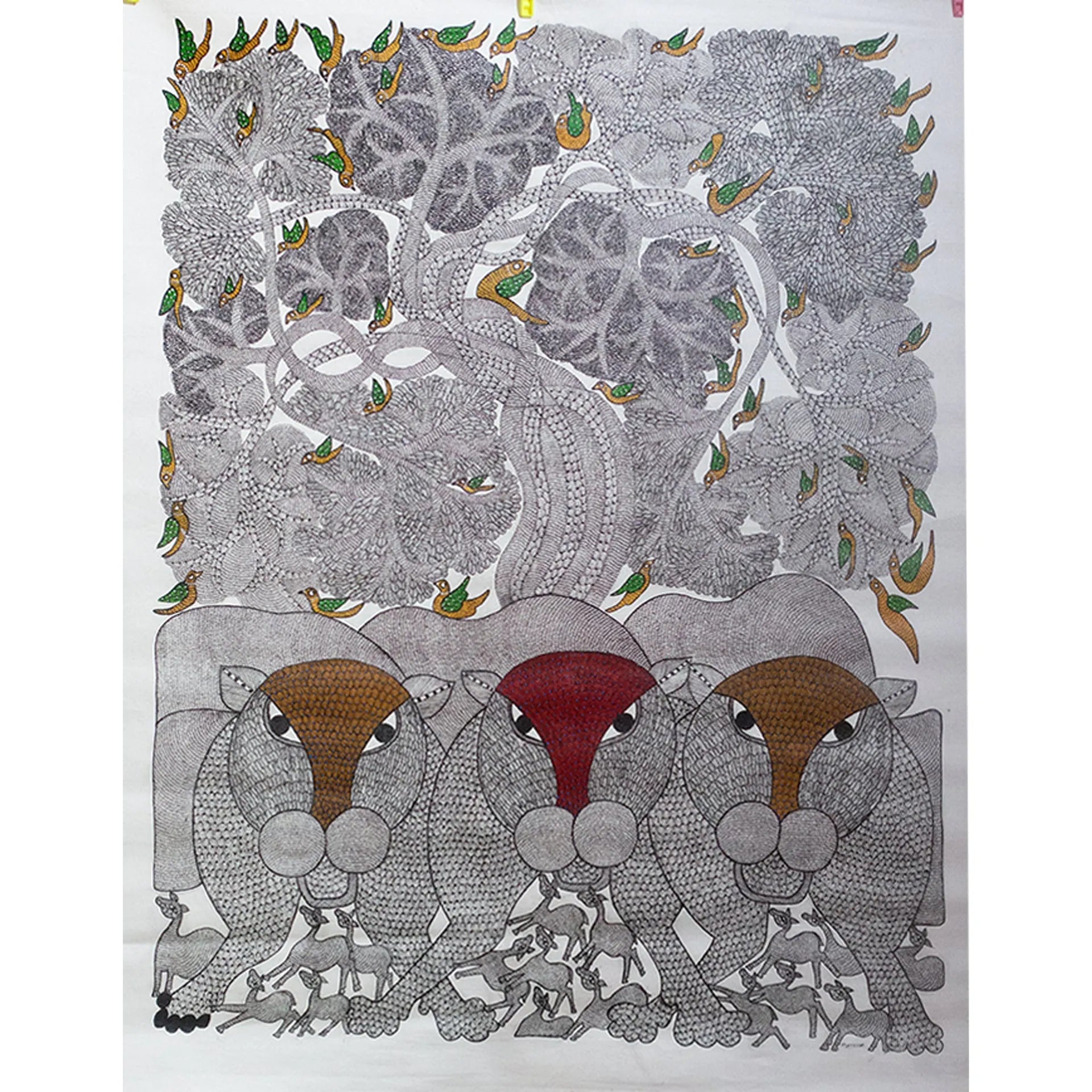 Gond - Tiger as Tribal God Baghwana Devta