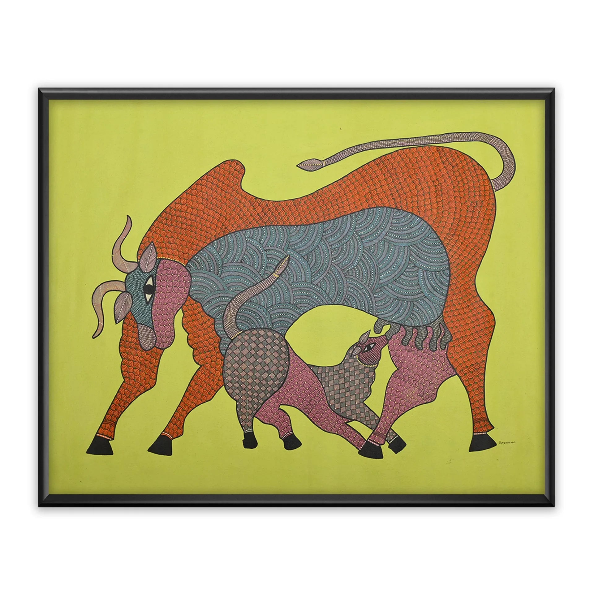 Gond - Cow and Cub