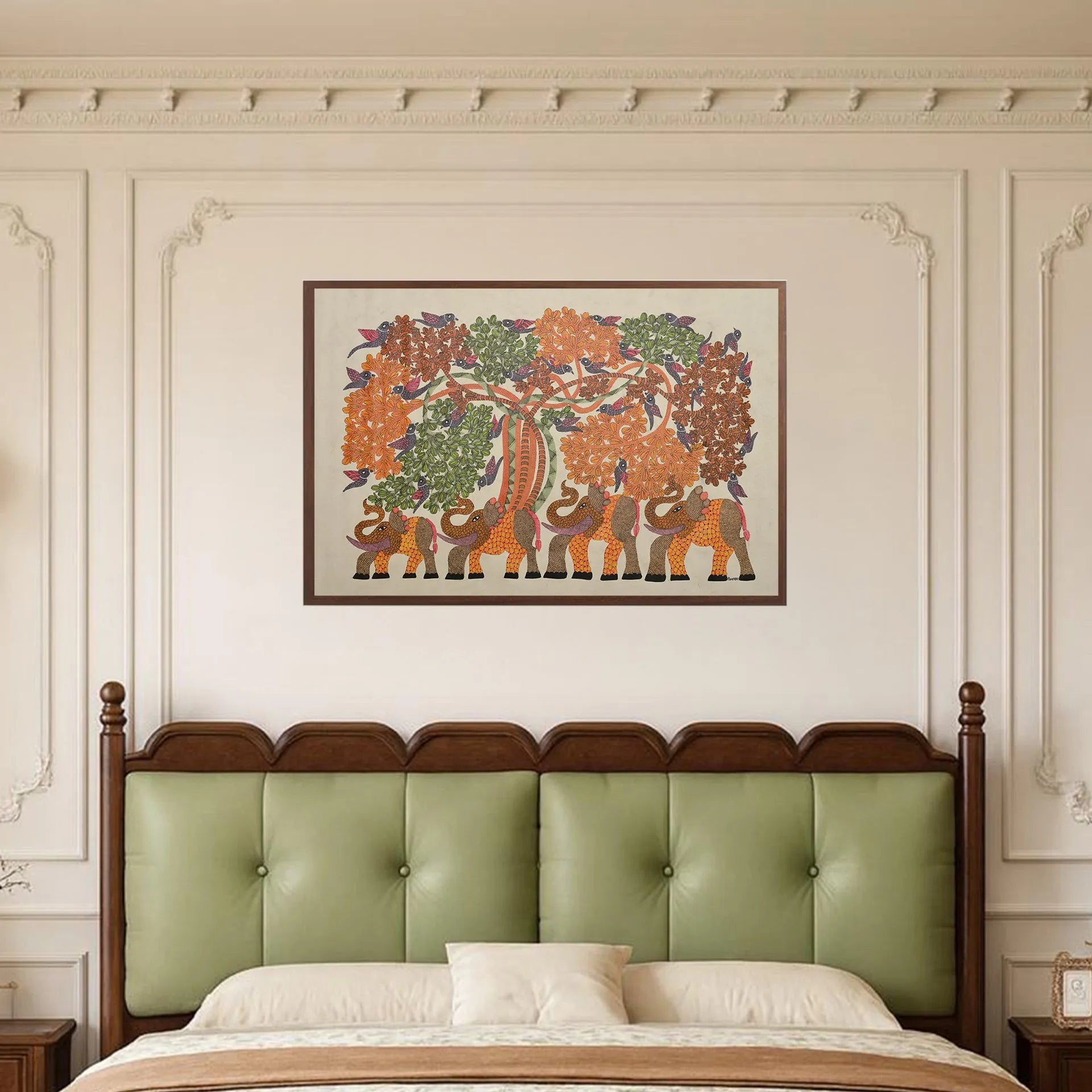 Gond - Elephants Under Banyan Tree