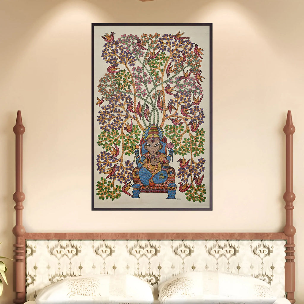 Gond - Ganesha Under Tree of Life