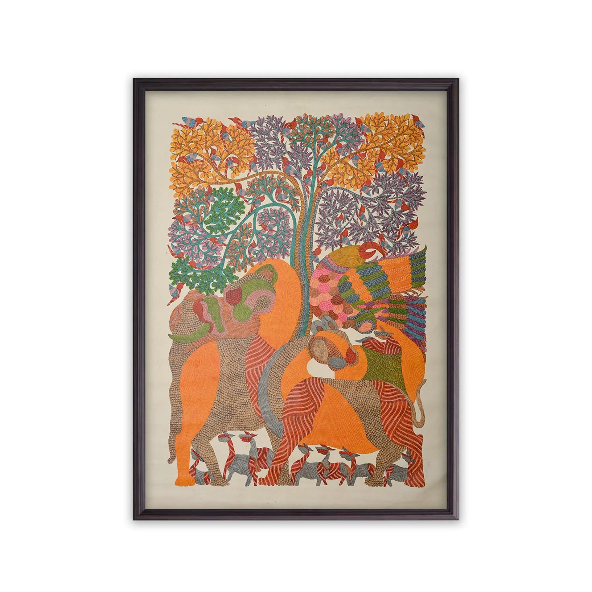 Gond - Animals Under Tree of Life