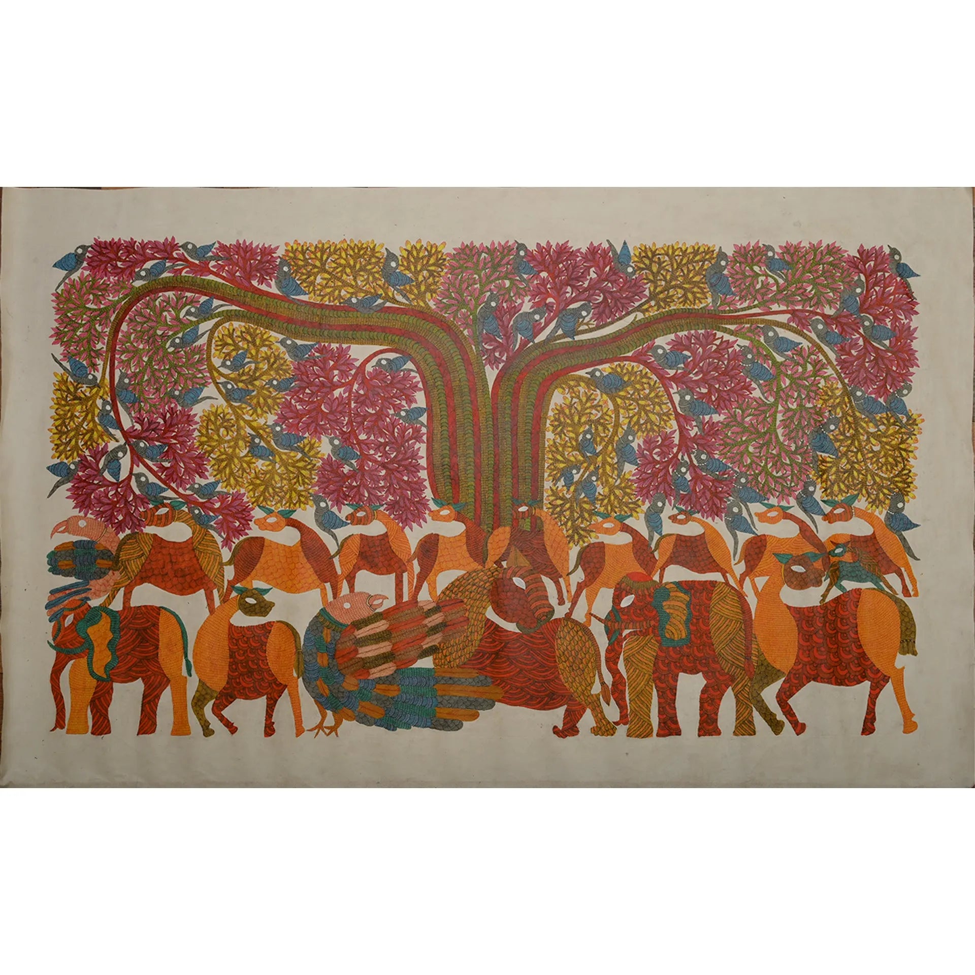 Gond - Animals Under Tree of Life