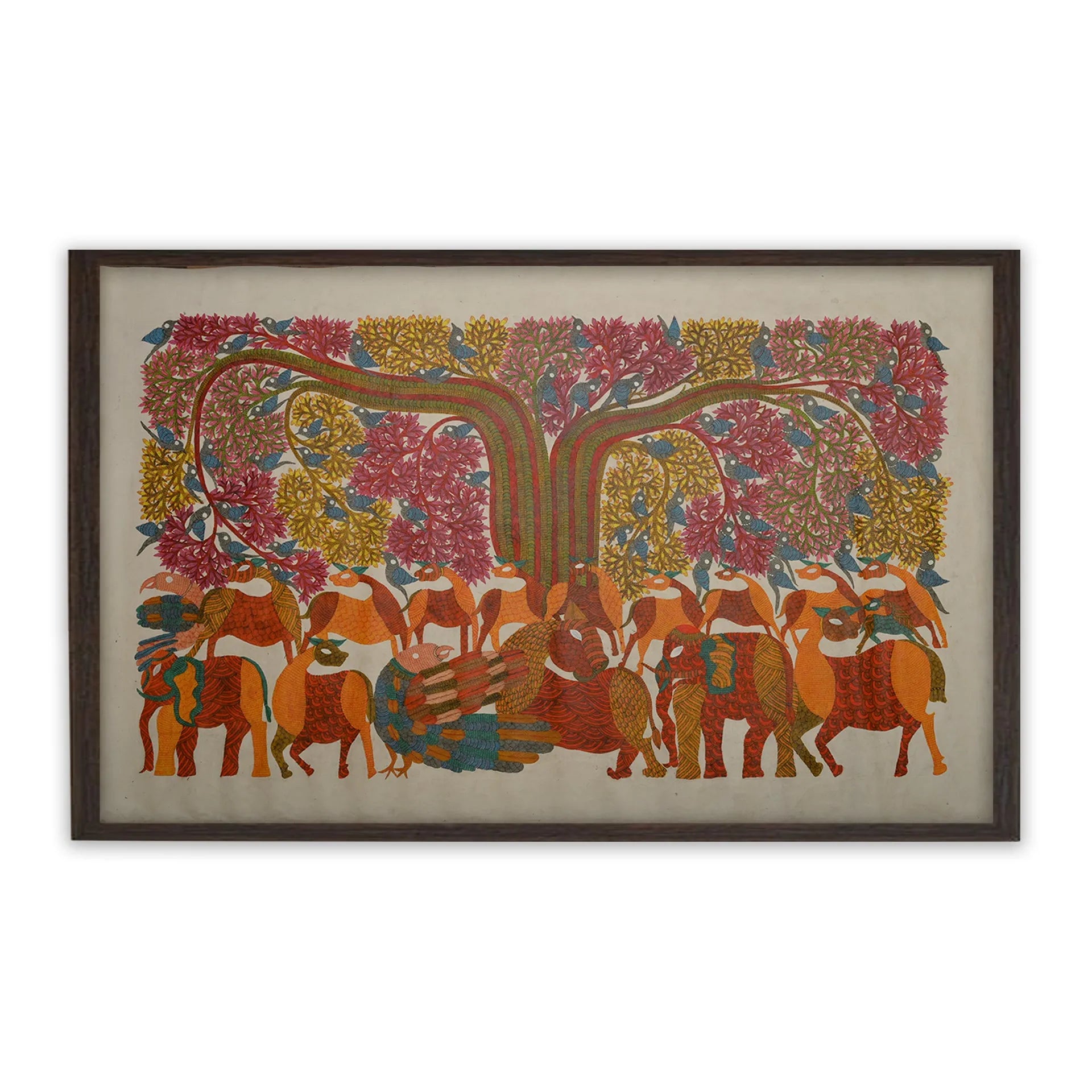 Gond - Animals Under Tree of Life