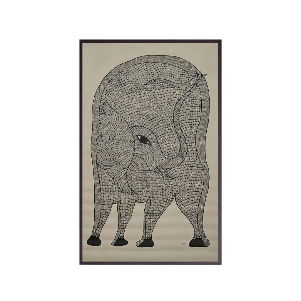 Gond - Elephant as Gaura Ji