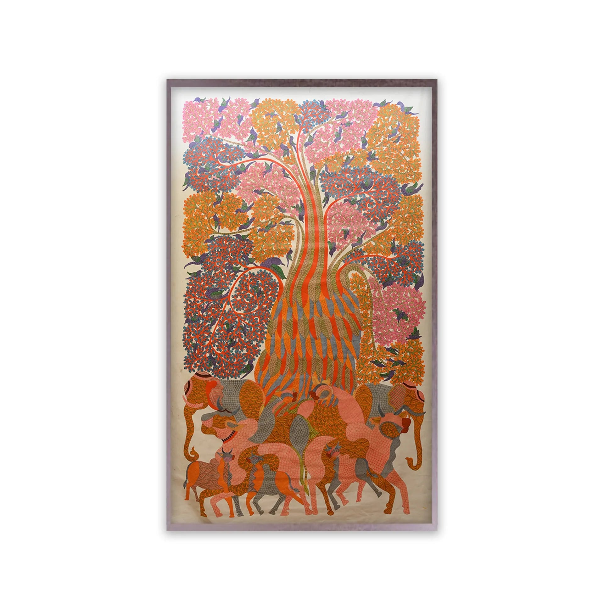 Gond - “Animals Under Tree of Life