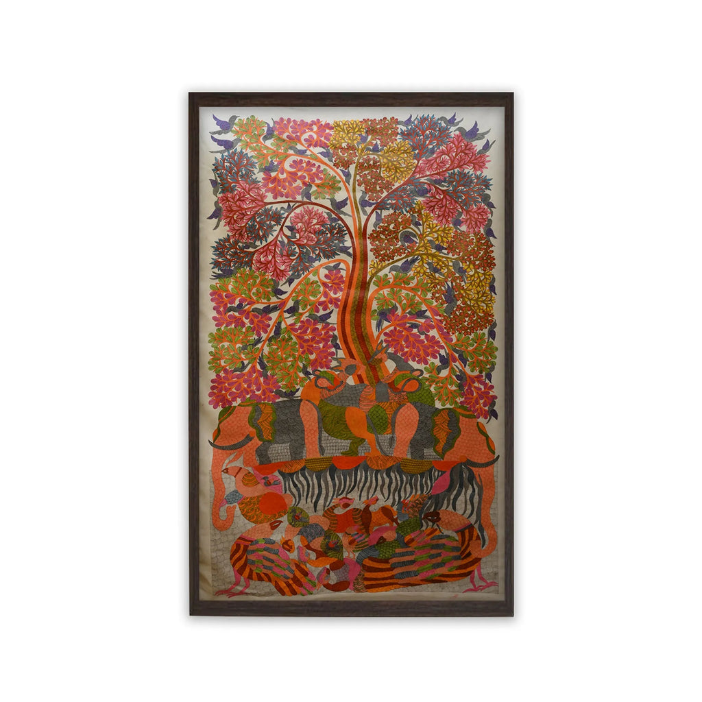 Gond - Animals Under Tree of Life
