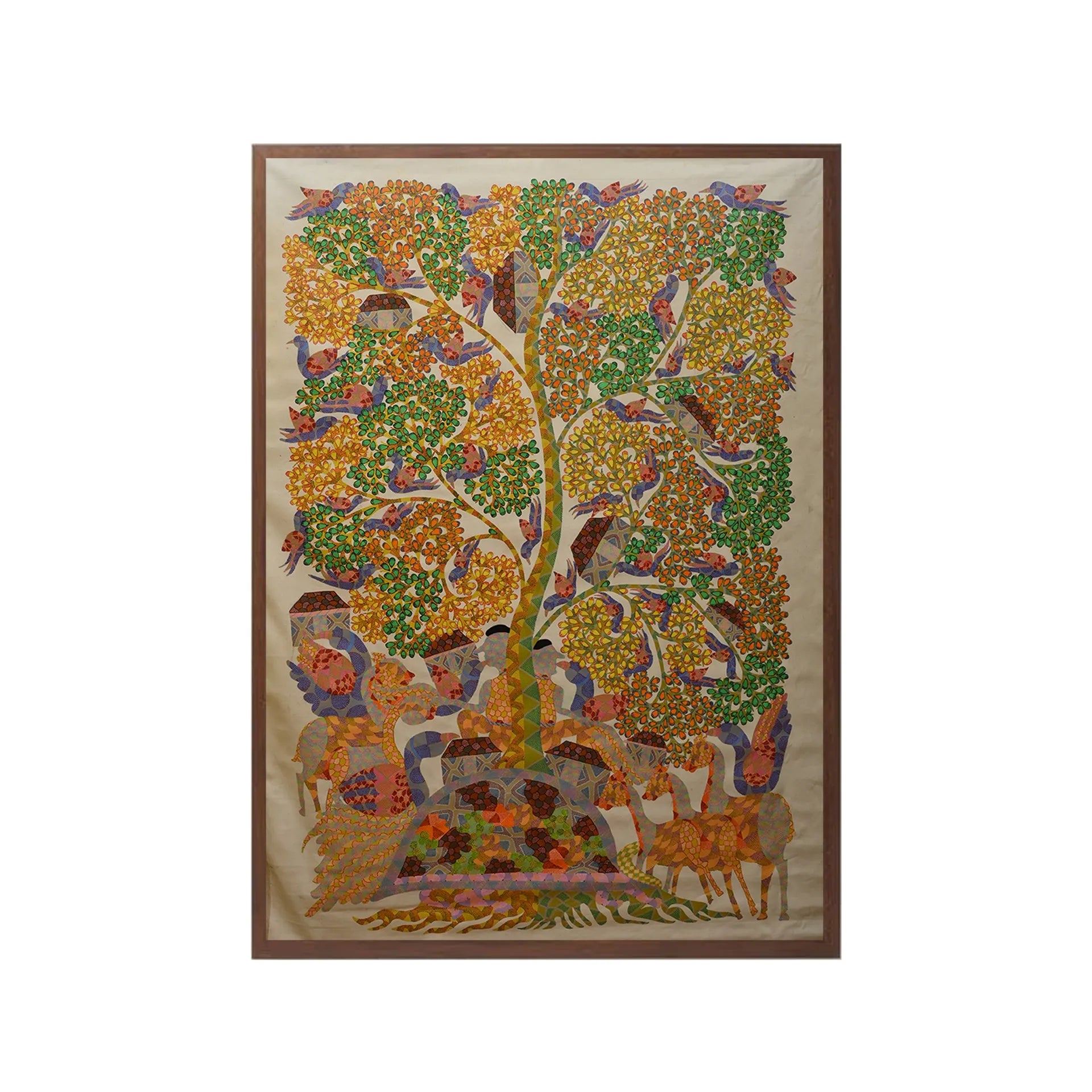 Gond - Village Surrounding the Banyan Tree
