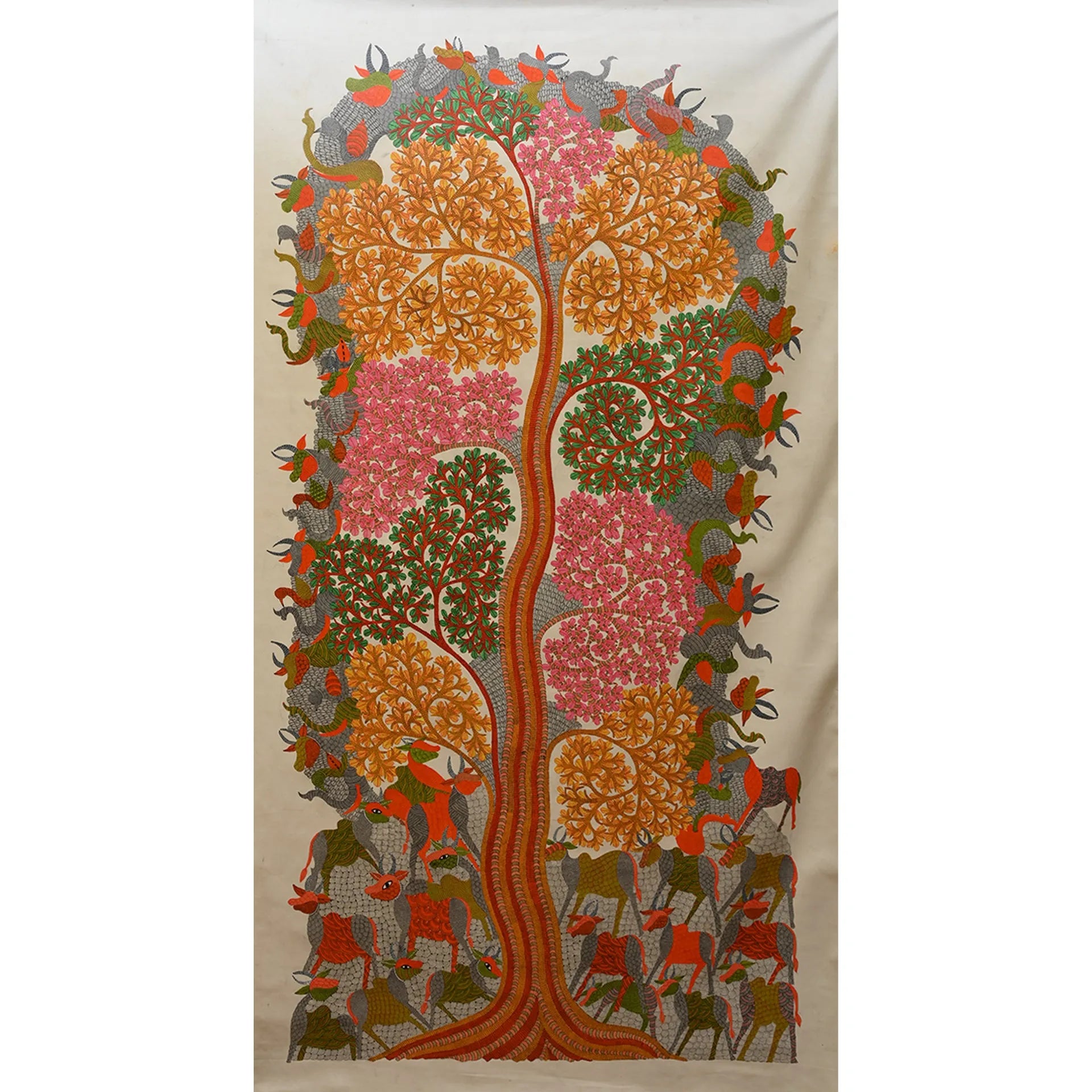 Gond - Animals Under Tree of Life