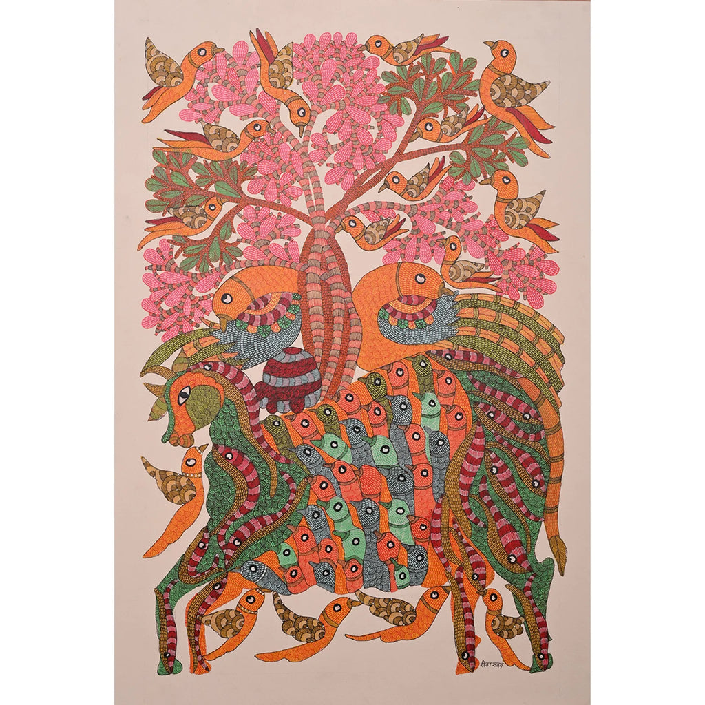 Gond - Nandi Under Tree of Life