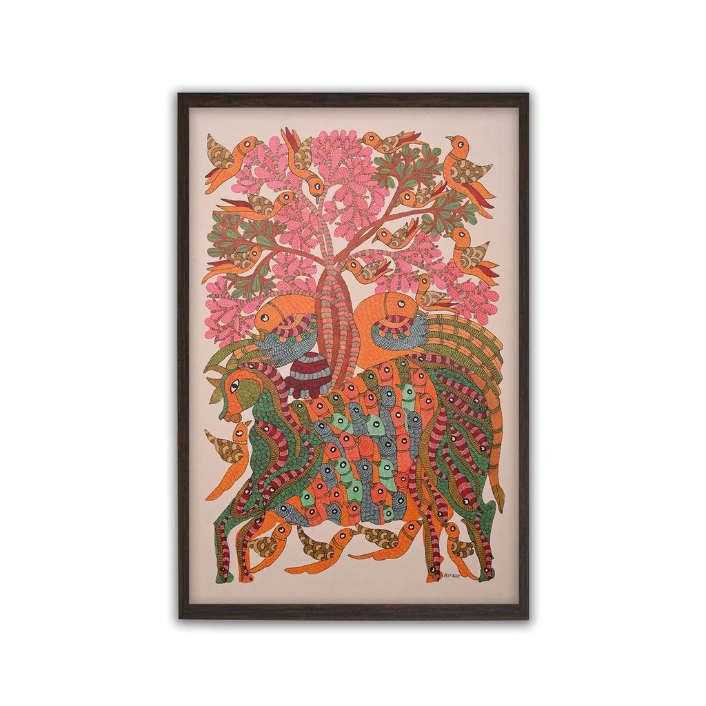 Gond - Nandi Under Tree of Life