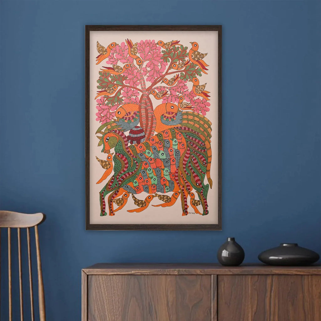 Gond - Nandi Under Tree of Life