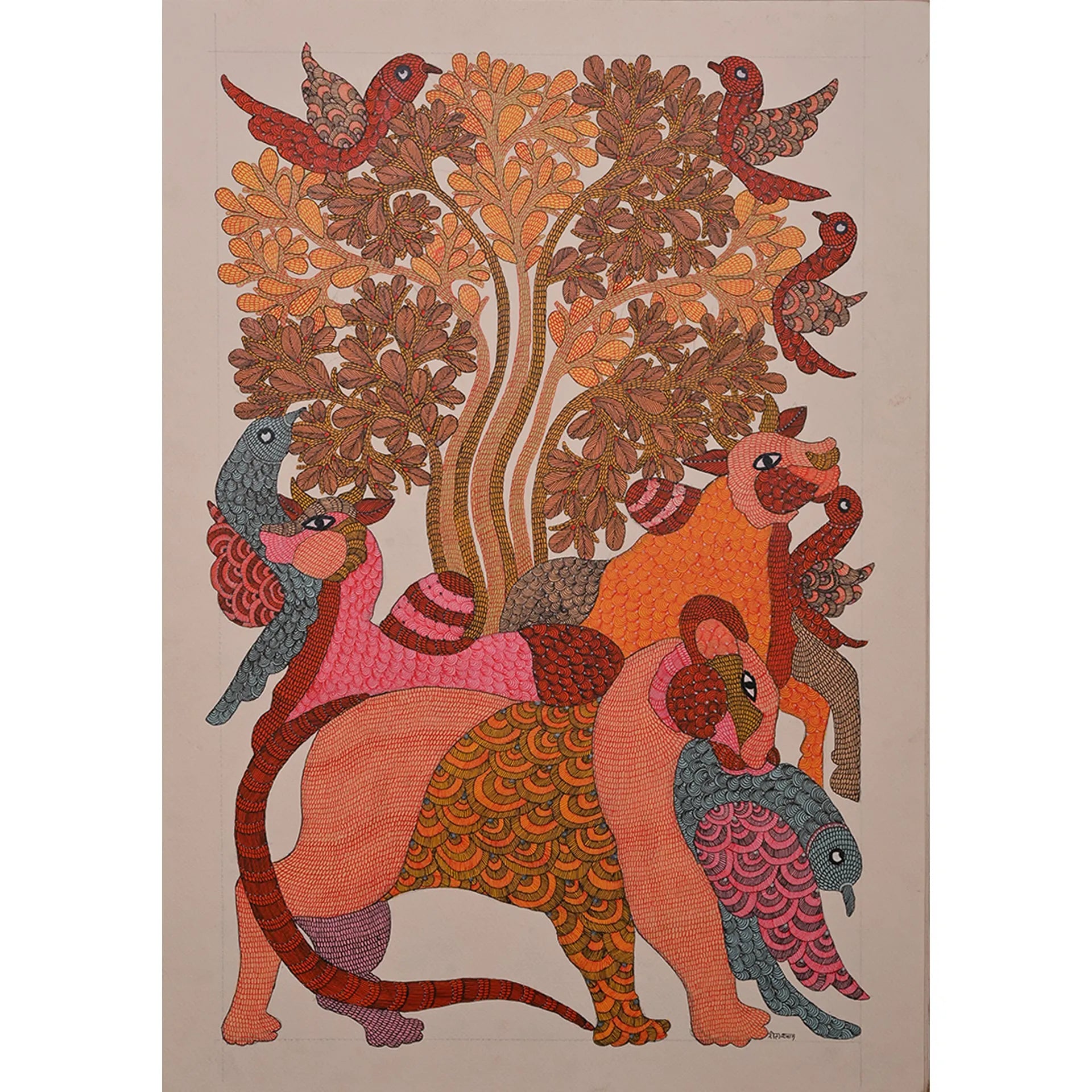Gond - Tree of Life and Animals
