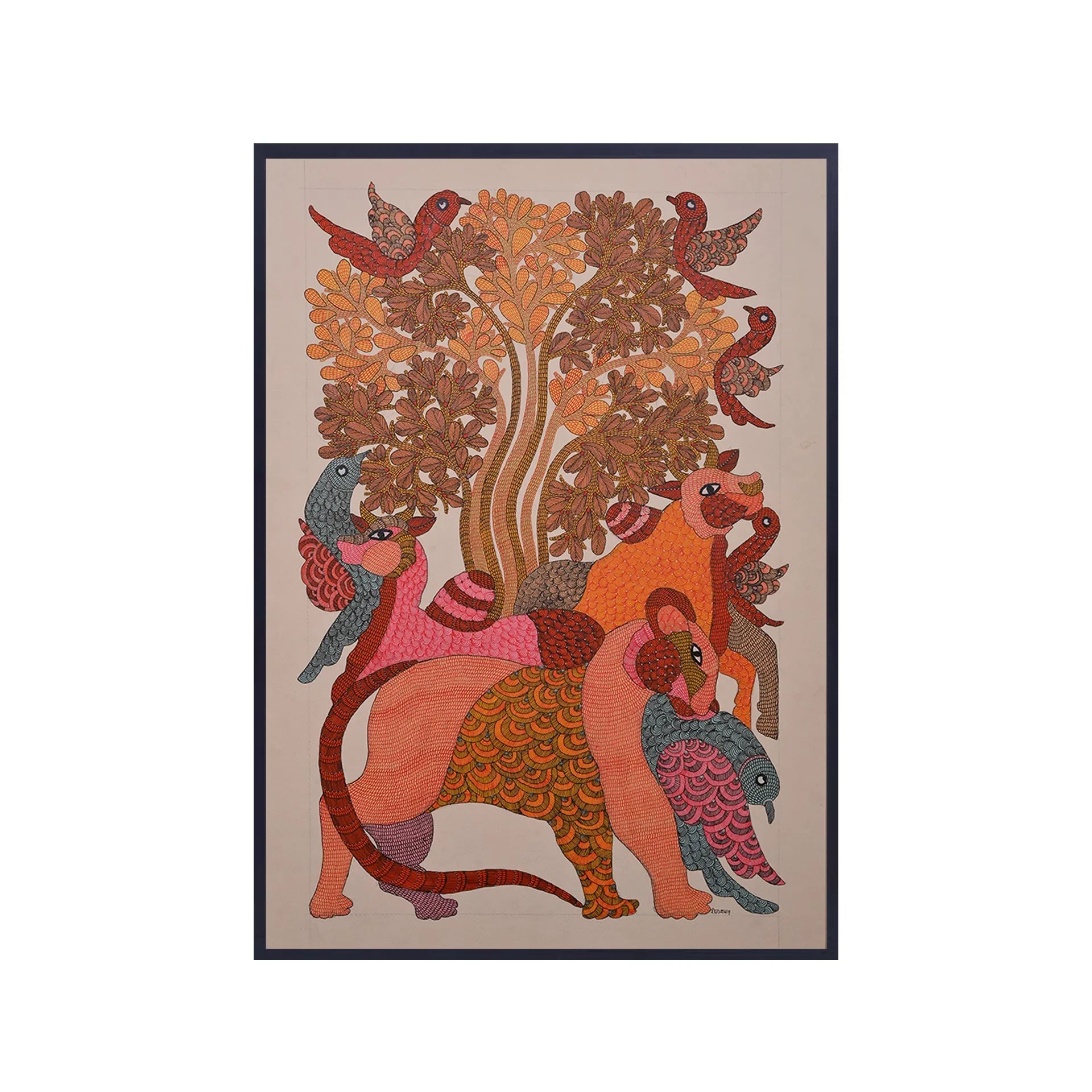 Gond - Tree of Life and Animals