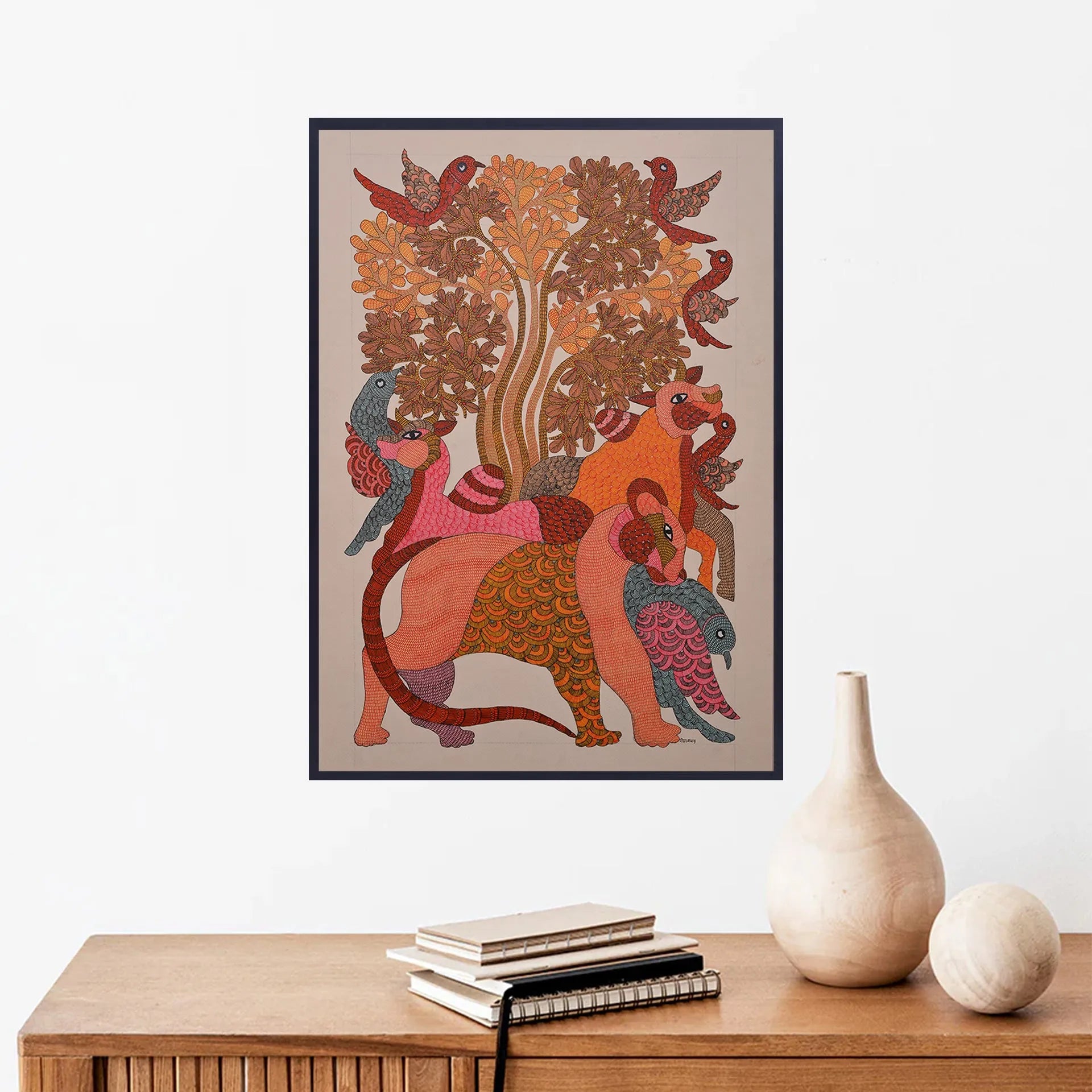 Gond - Tree of Life and Animals