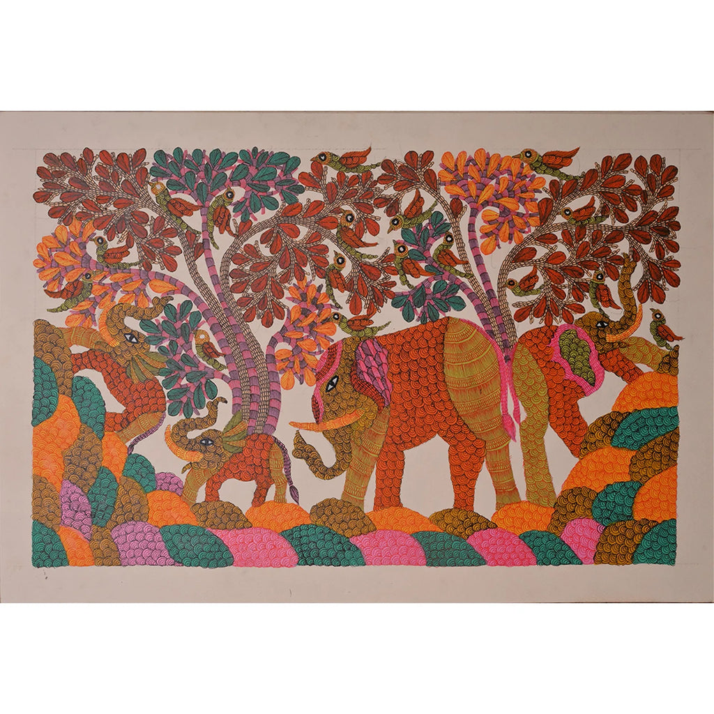 Gond - Tree of Life and Animals