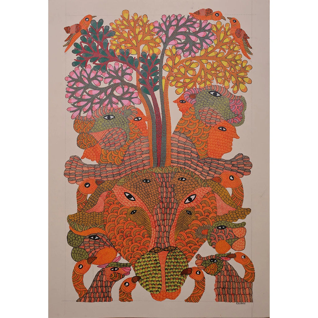 Gond - Baghwana and Tree of Life