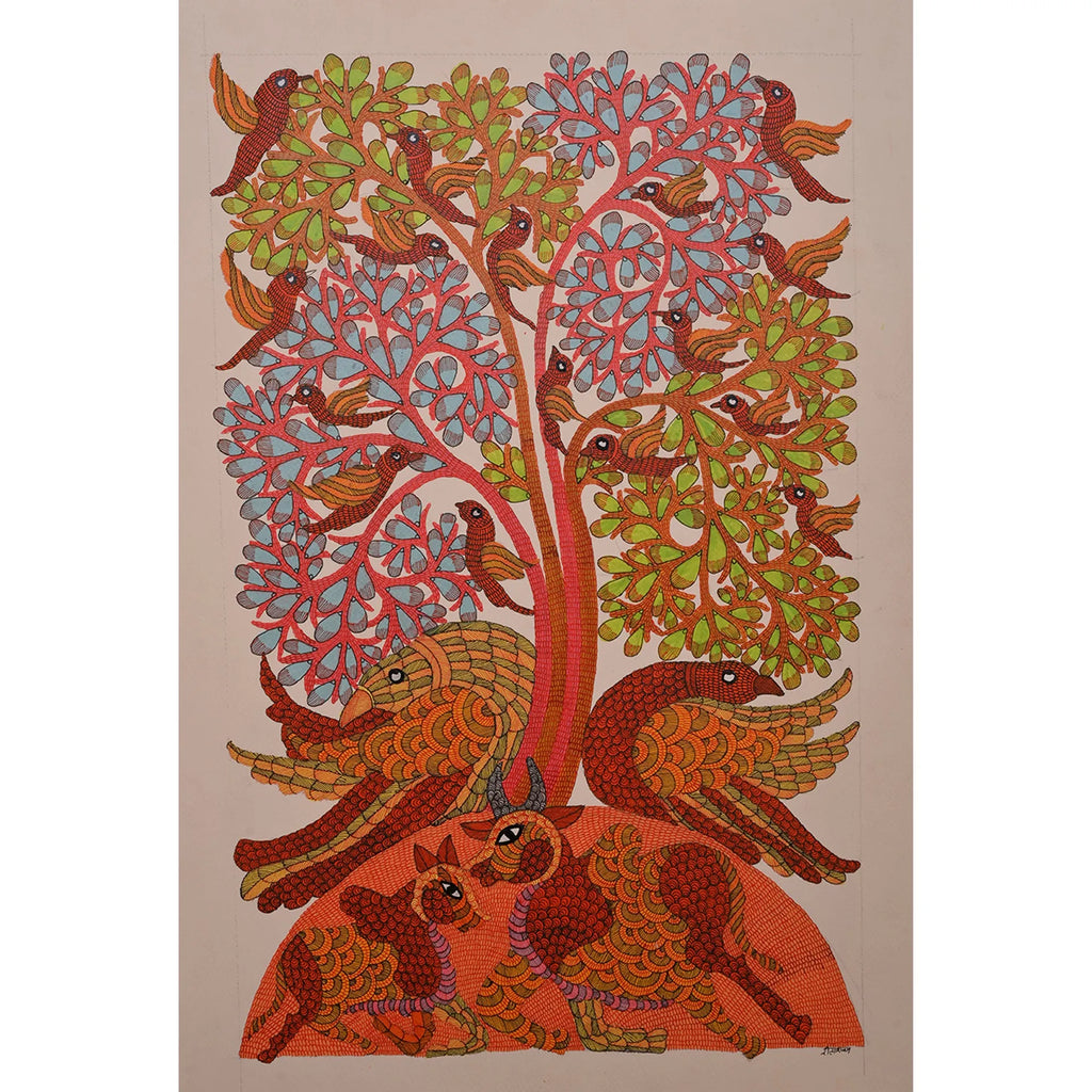 Gond - Tree of Life and Animals