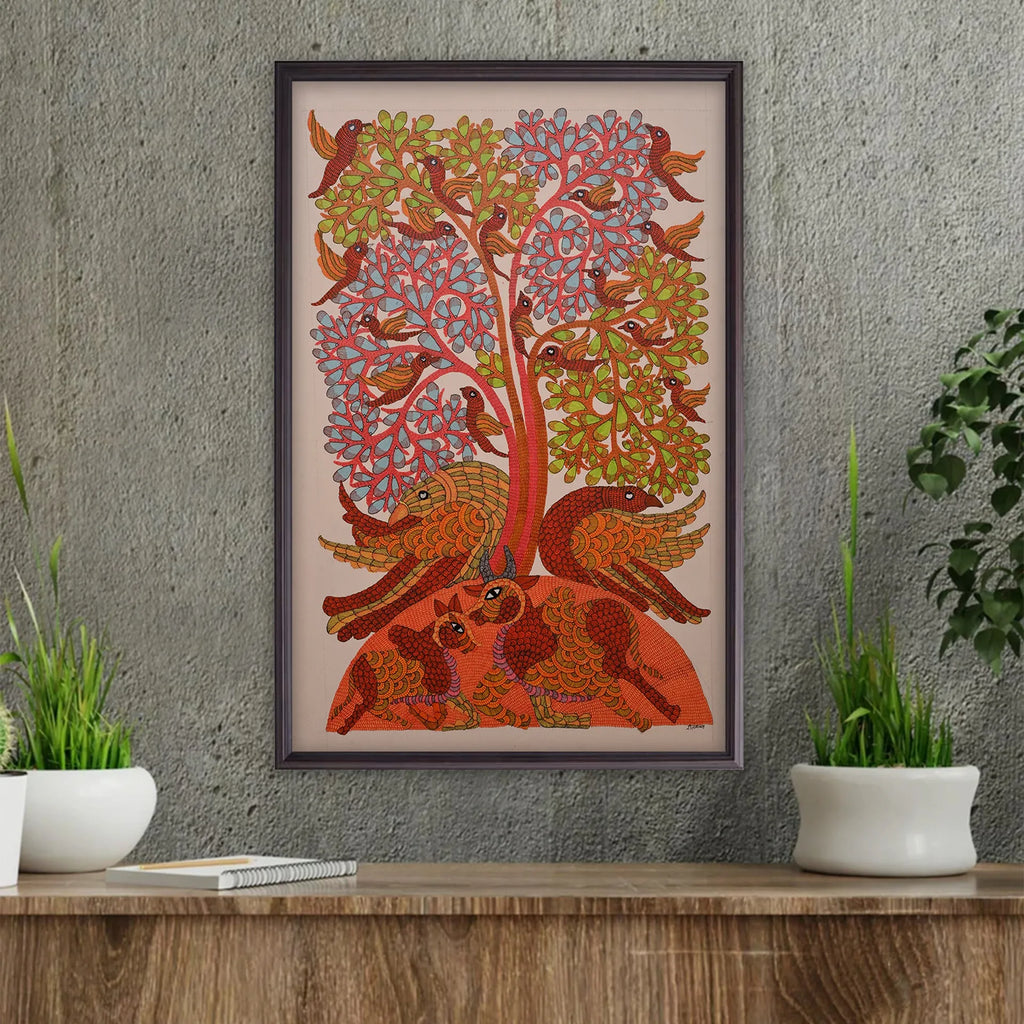 Gond - Tree of Life and Animals