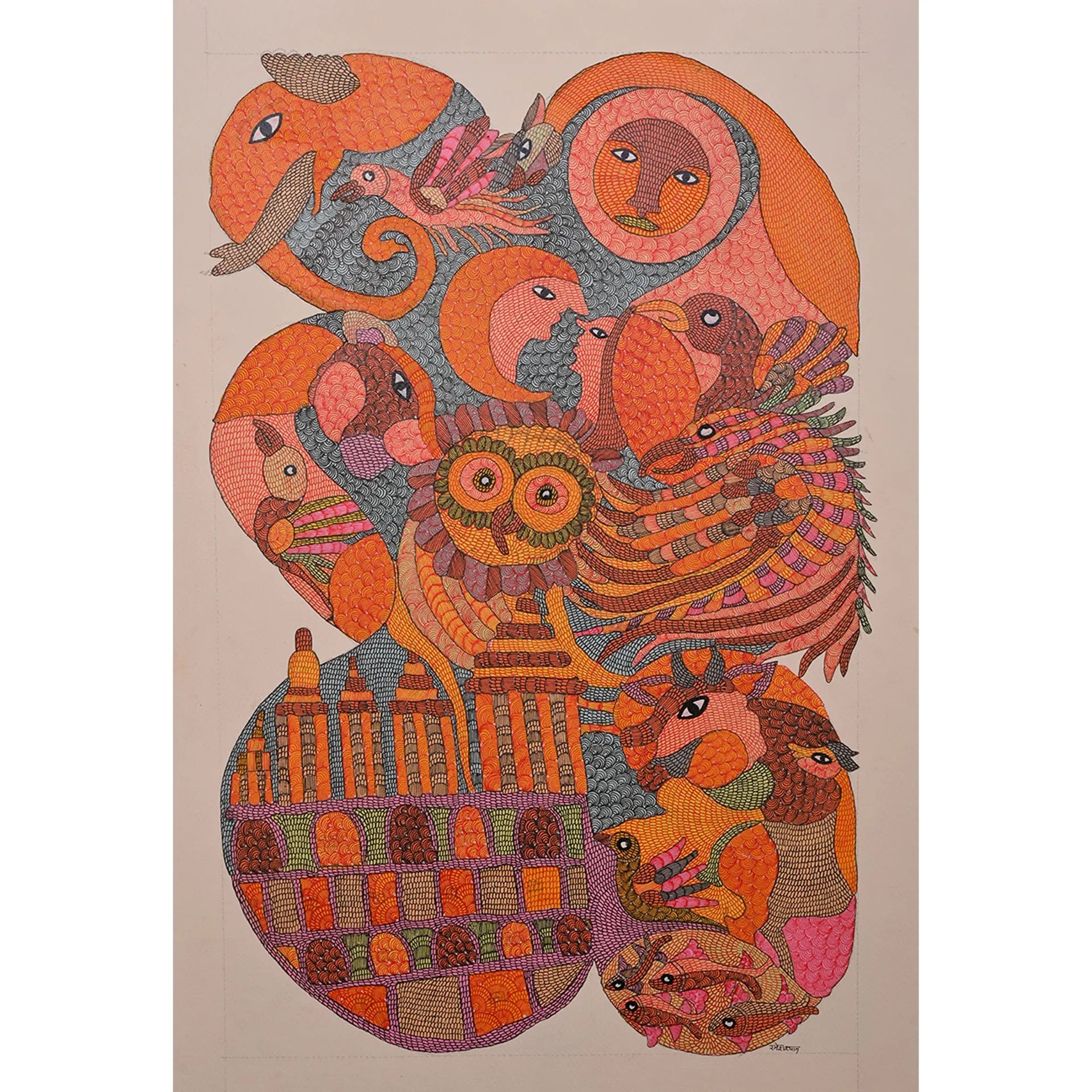 Gond - Sun and Moon – The Source of Life in Jungle