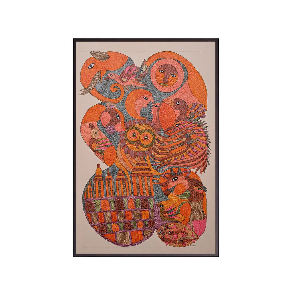 Gond - Sun and Moon – The Source of Life in Jungle