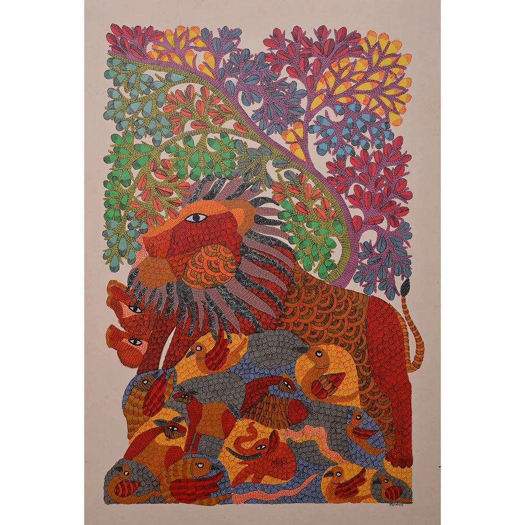 Gond - Lion in the Jungle