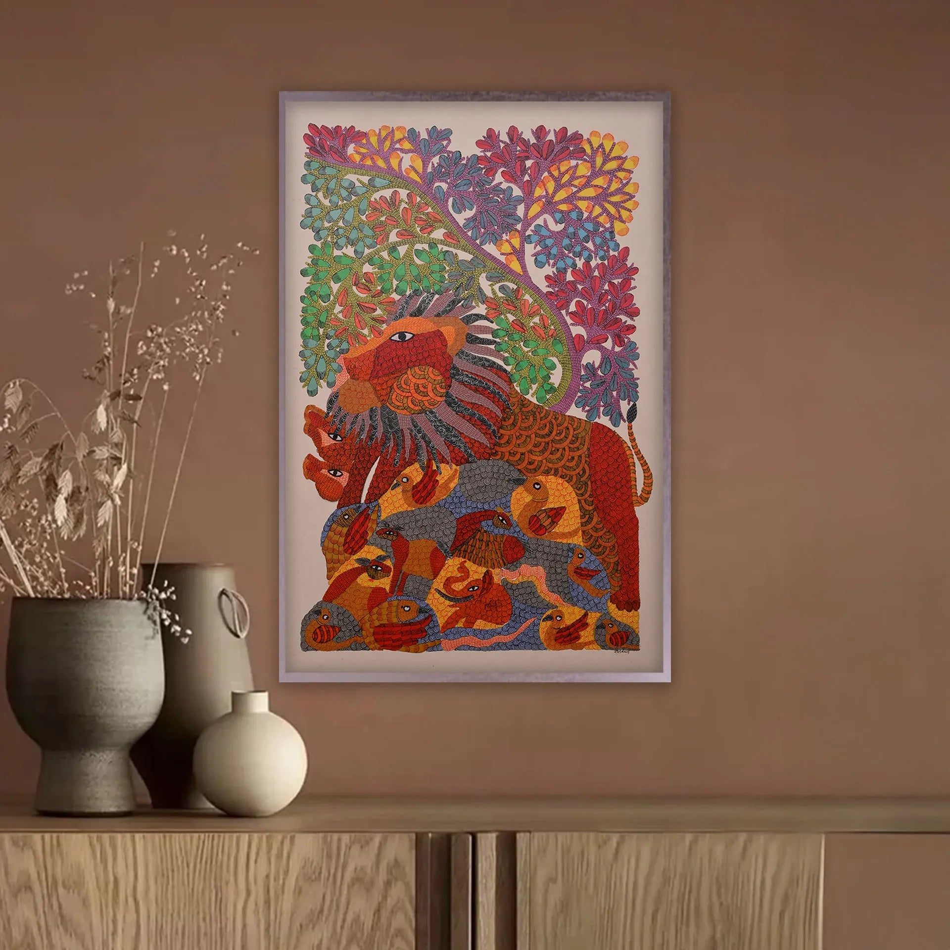 Gond - Lion in the Jungle