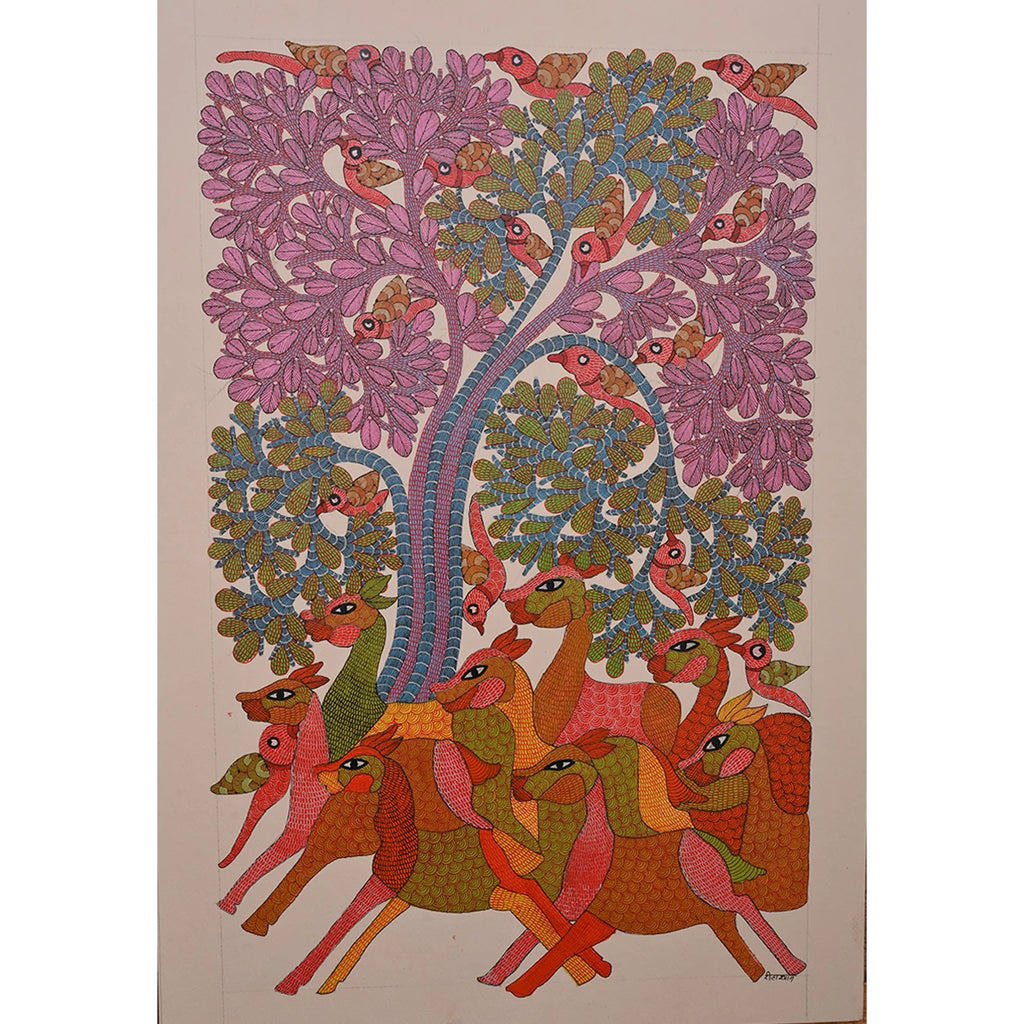 Gond - Tree of Life and Animals