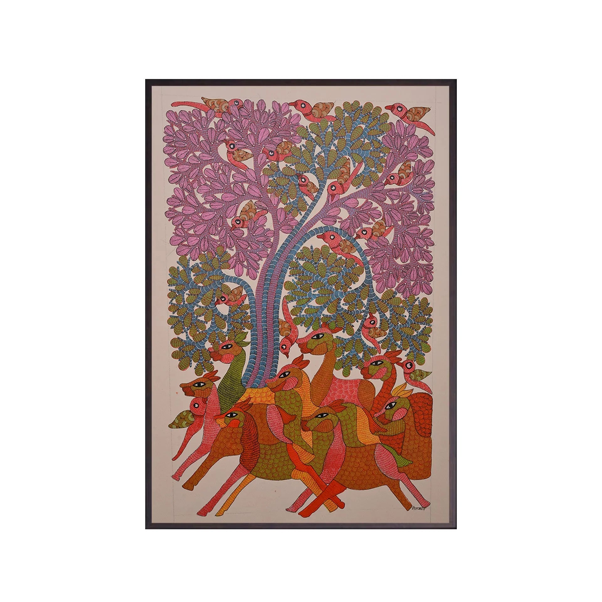 Gond - Tree of Life and Animals