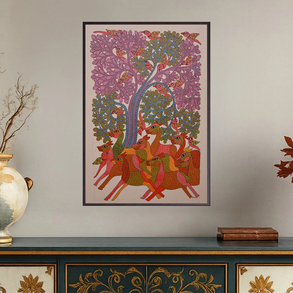 Gond - Tree of Life and Animals