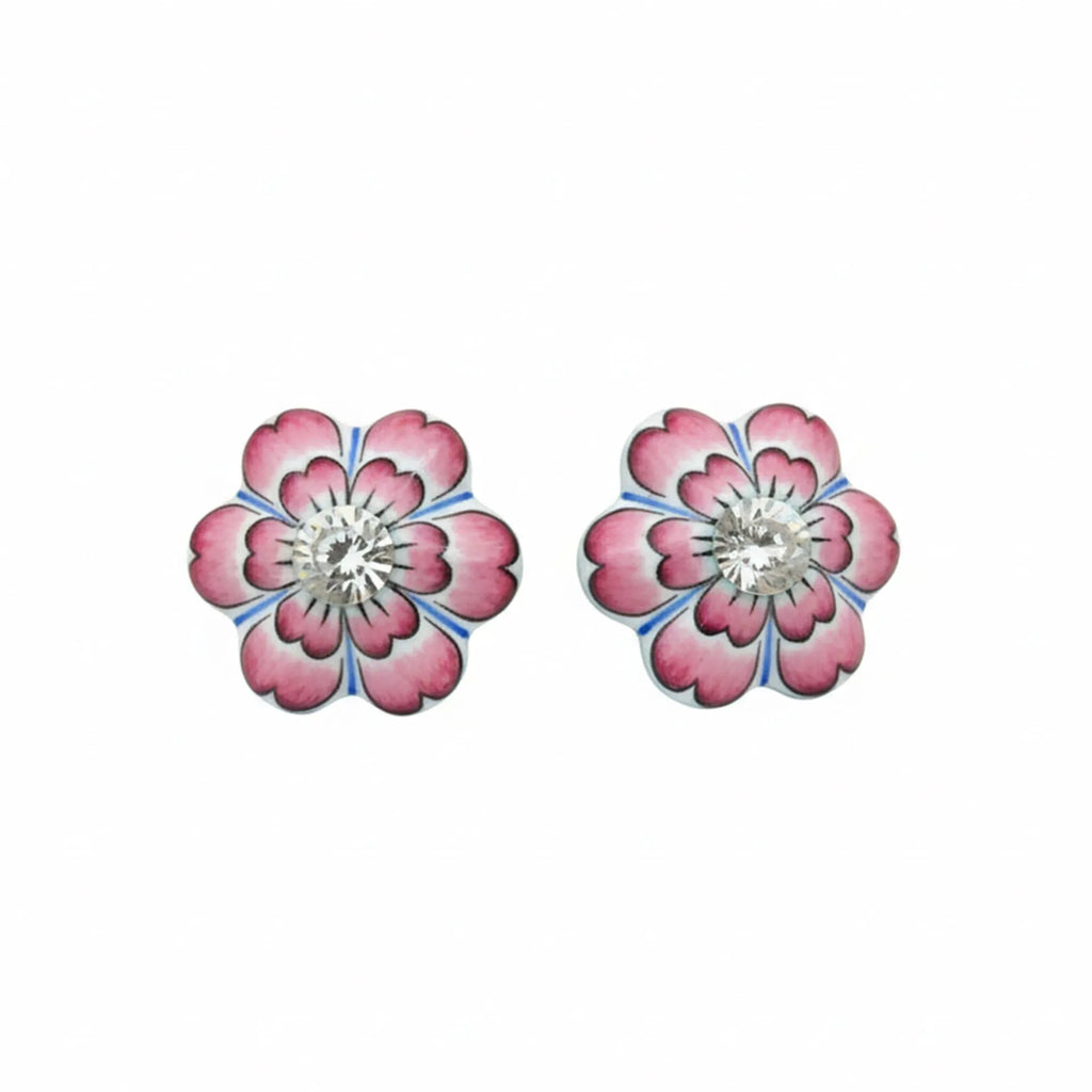 Gulabi Meenakari - Ear Ring
