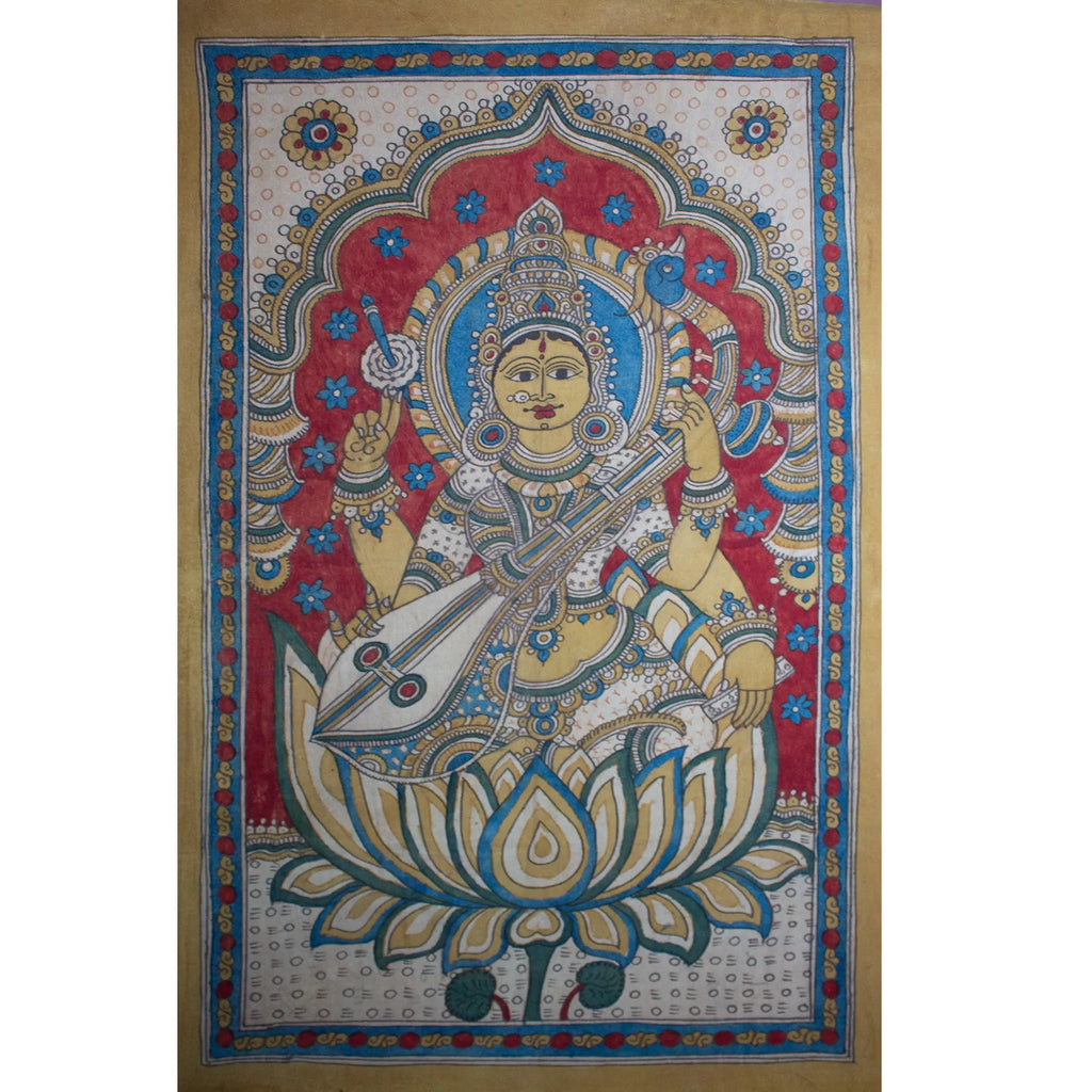 Kalamkari - Saraswati Maa