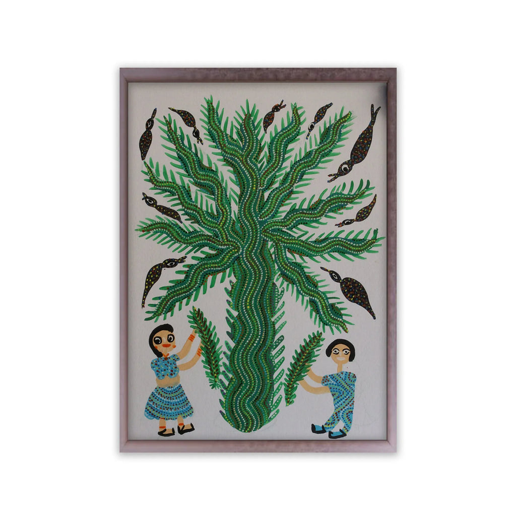 Bhil - People under date tree