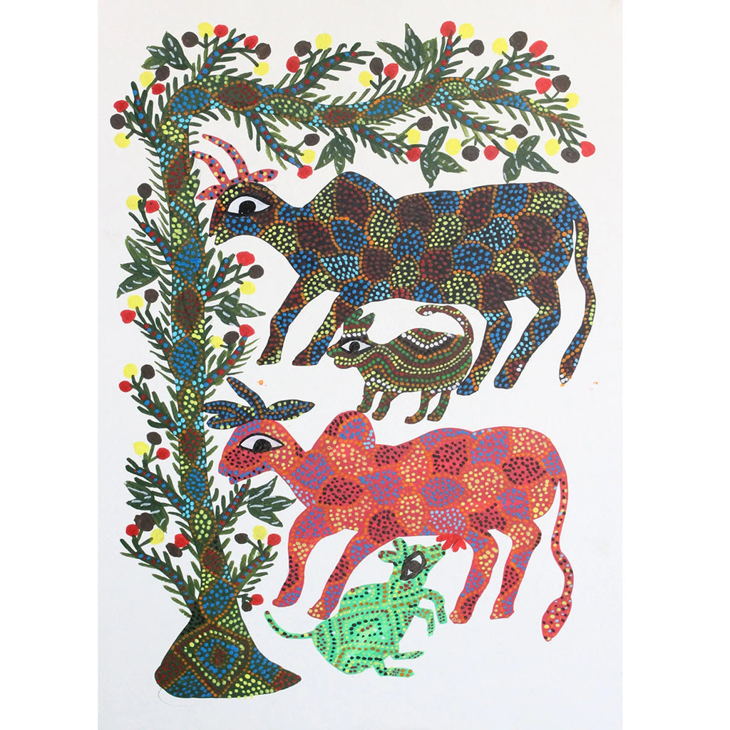 Bhil - Cows and calf