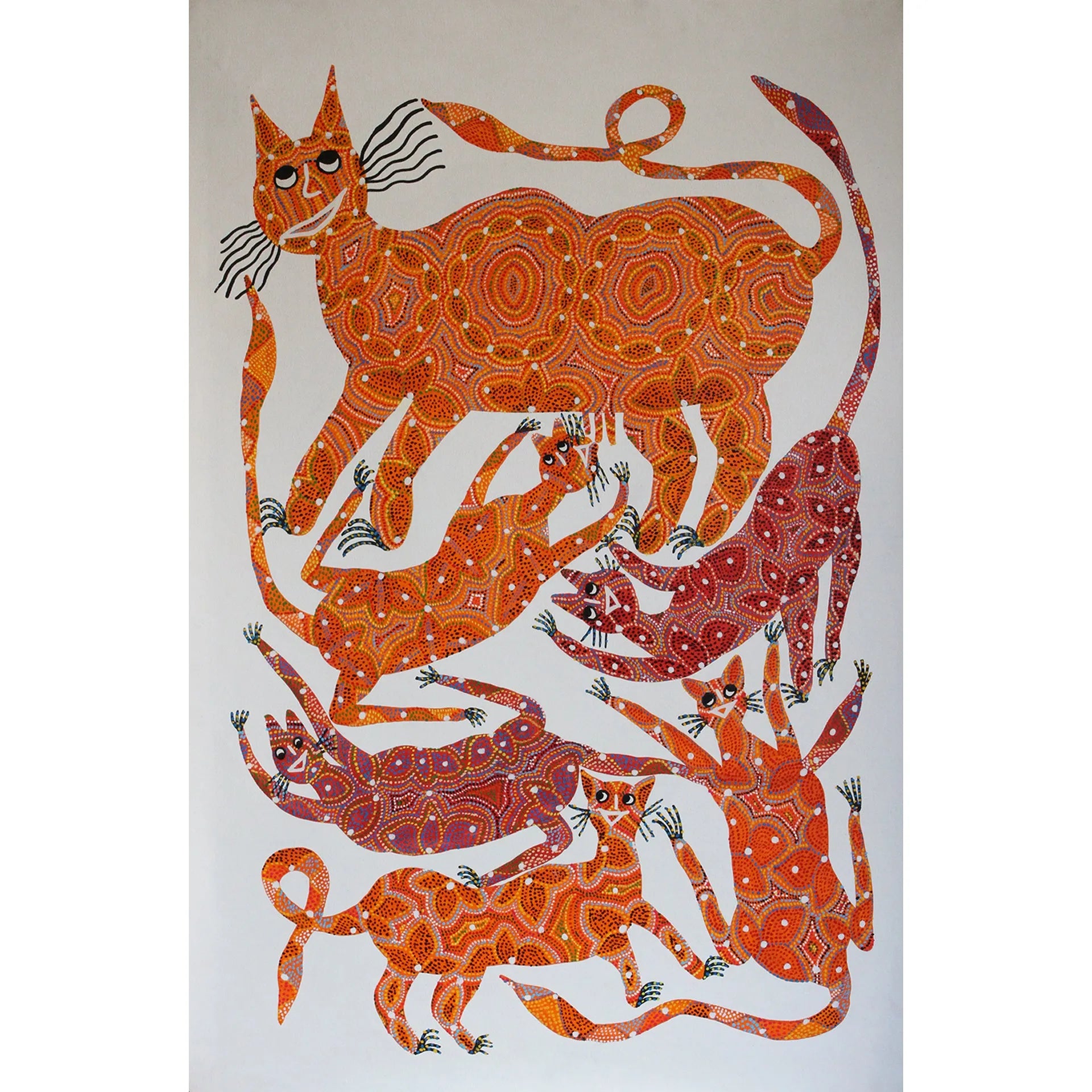 Bhil - Lion with cubs