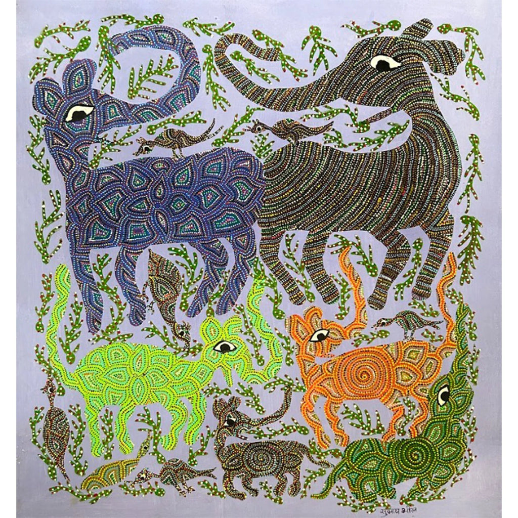 Bhil - Elephant Family - Bird troubling them