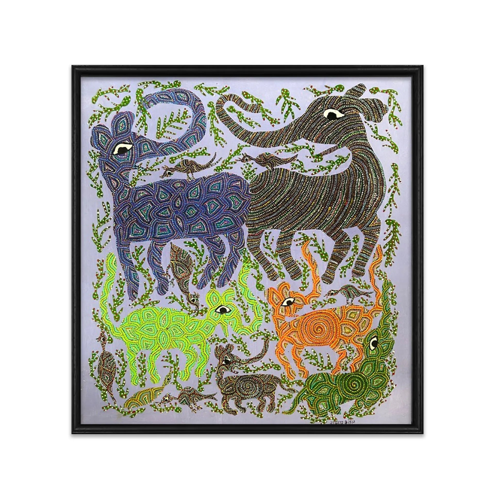 Bhil - Elephant Family - Bird troubling them