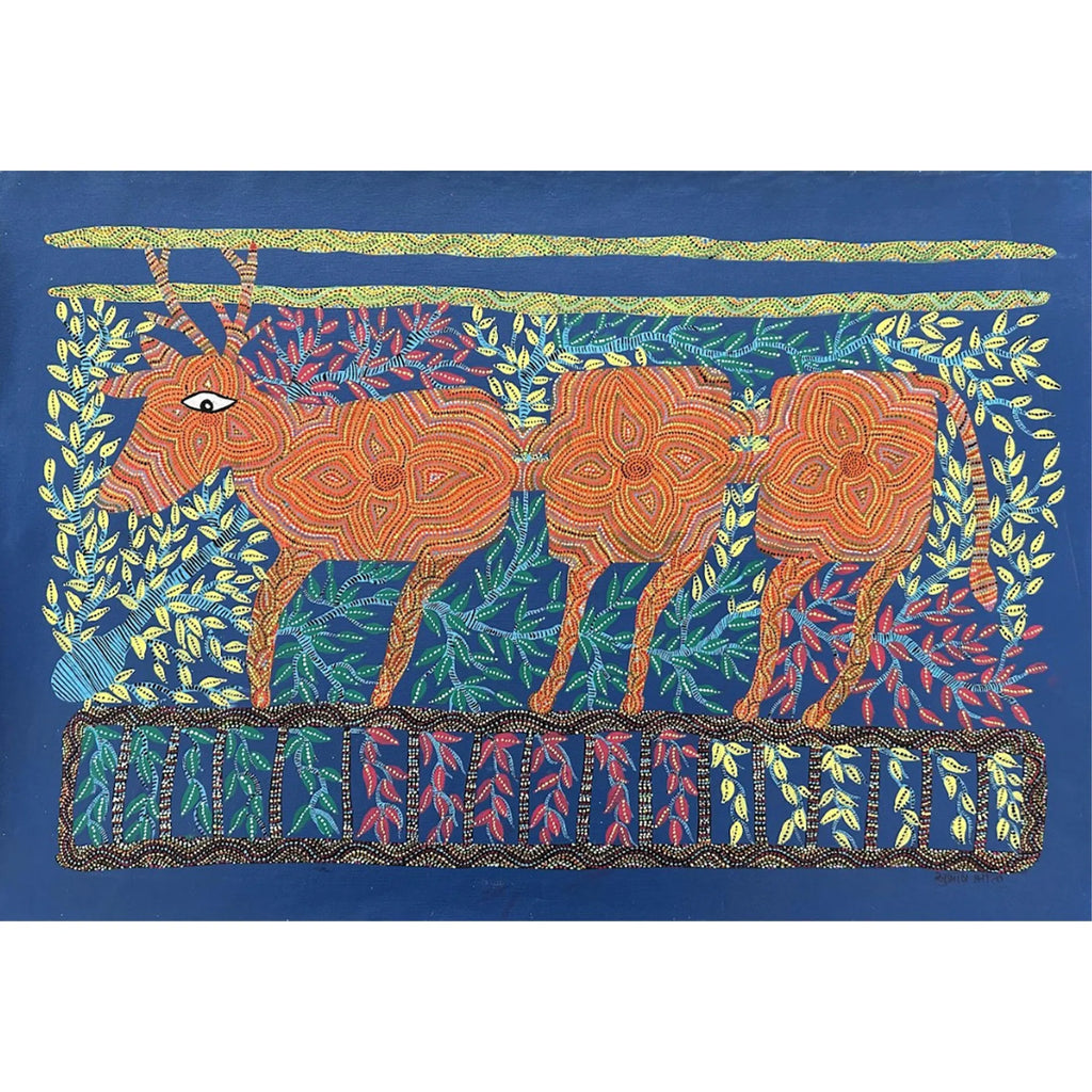 Bhil - Tribal electric train-deer