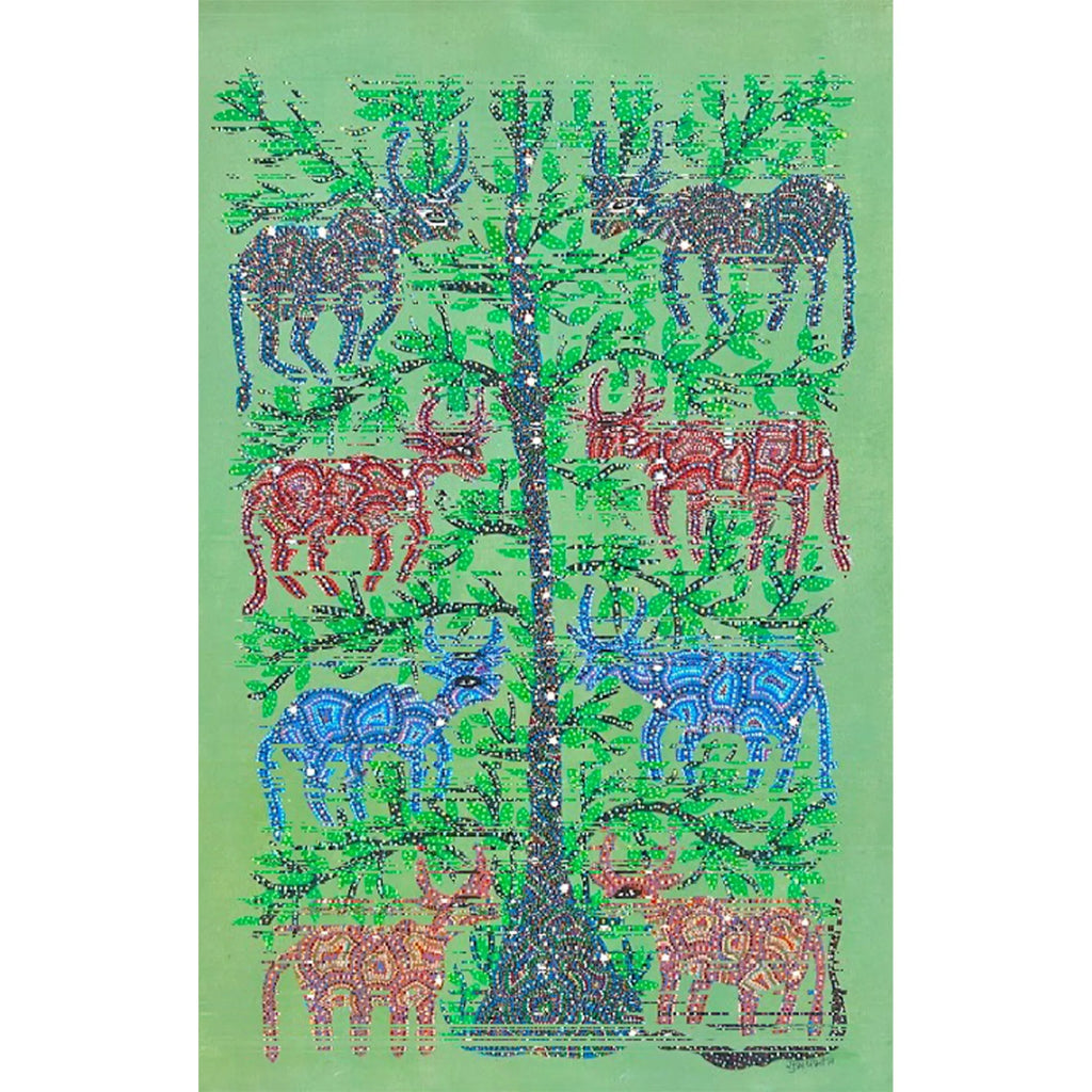 Bhil - Tree of life and cows