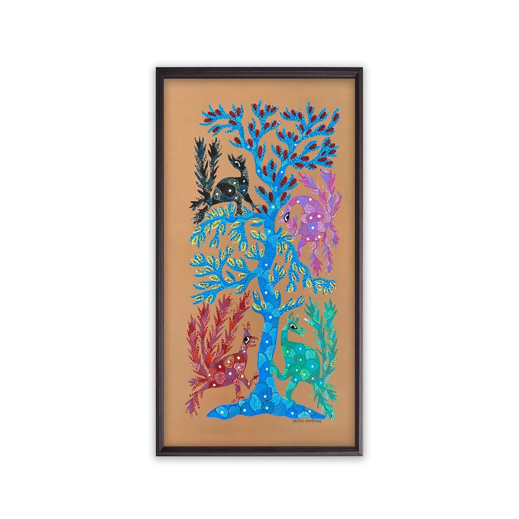 Bhil - Tree of life and birds